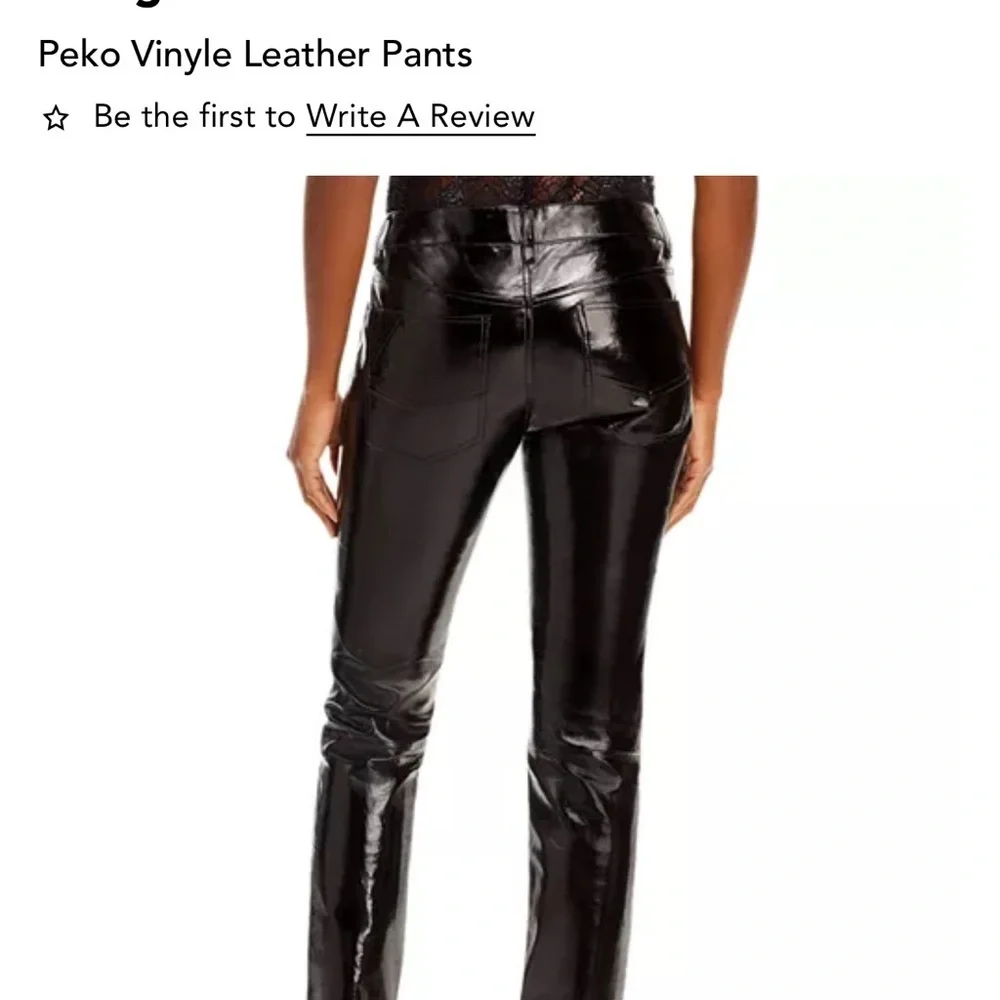 Zadig & Voltaire Peko Lambskin Leather Pants – Black – Size 36 – NWT